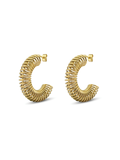 Spiral oorbellen goud
