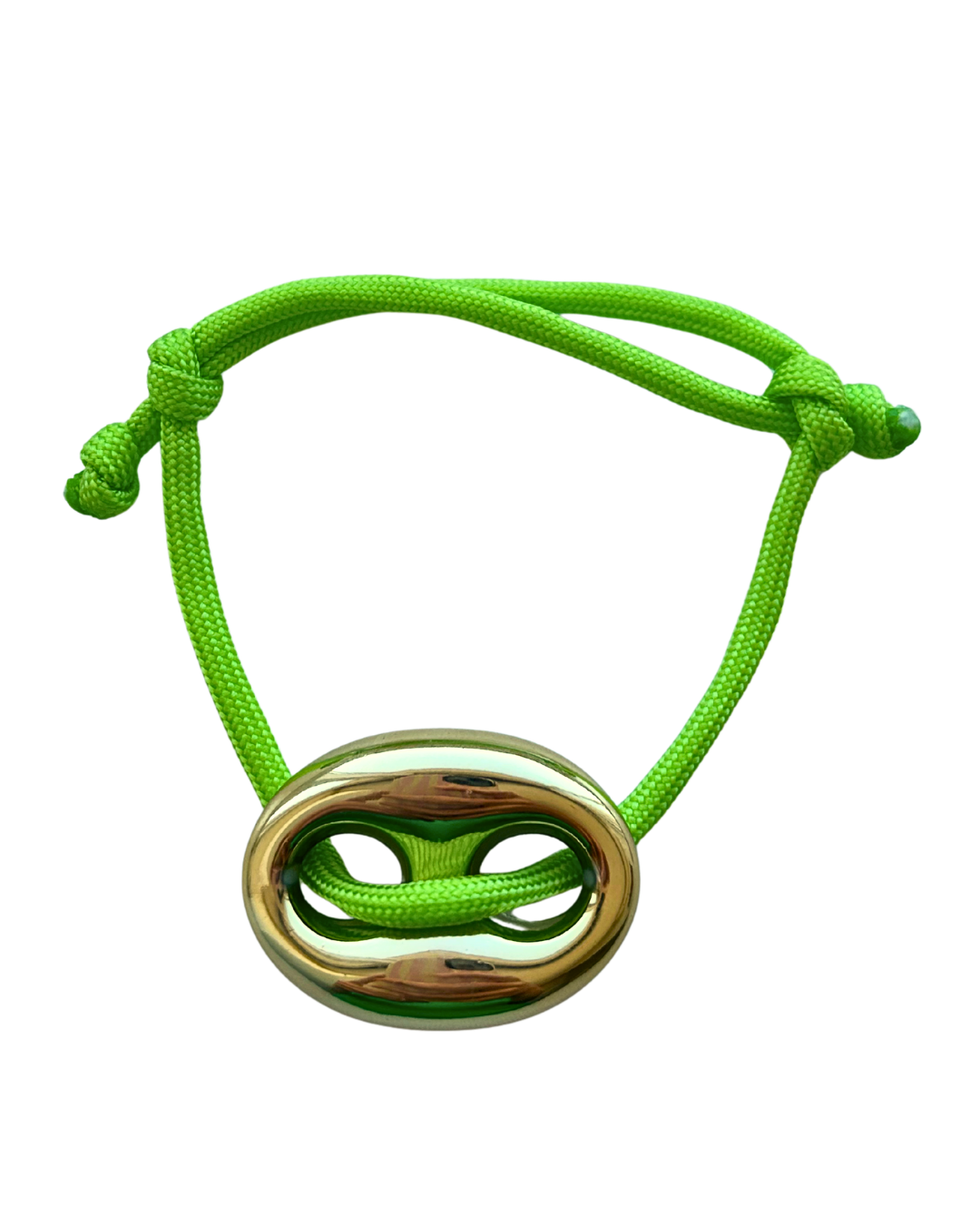 Gouden stone armband 'lichtgroen'