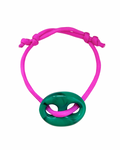 Groene stone armband ‘roze’