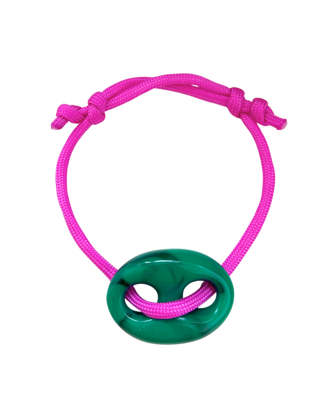 Groene stone armband ‘roze’
