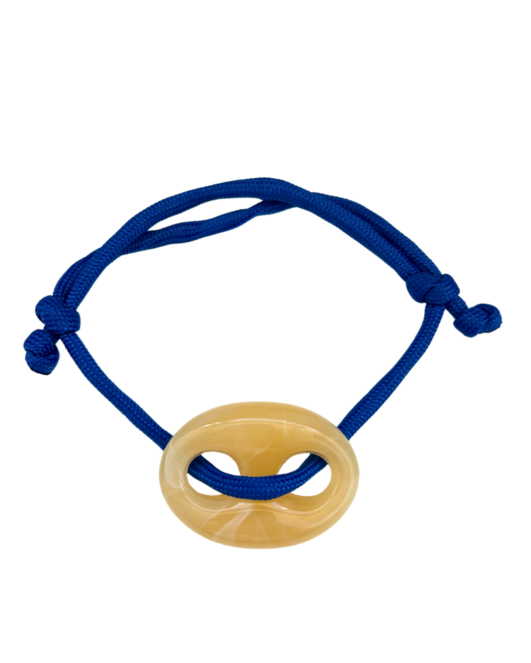 Gele stone armband ‘donkerblauw’