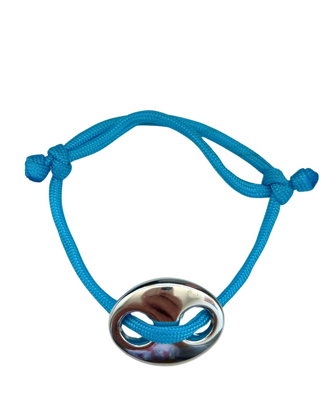 Zilveren stone armband ‘lichtblauw’