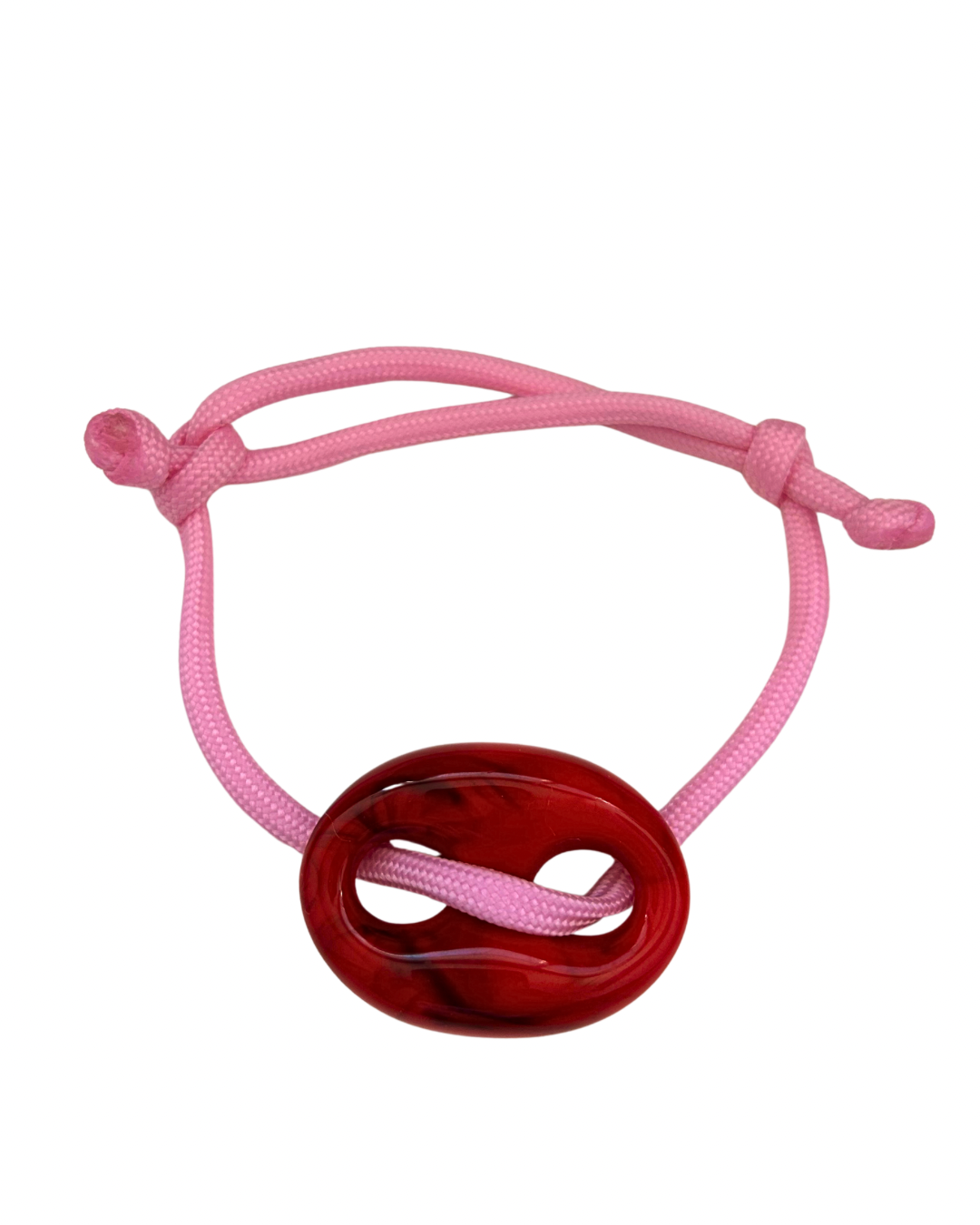 Rode stone armband ‘roze’