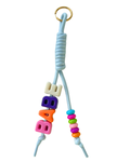 Funky bag charm 'BABE' lichtblauw