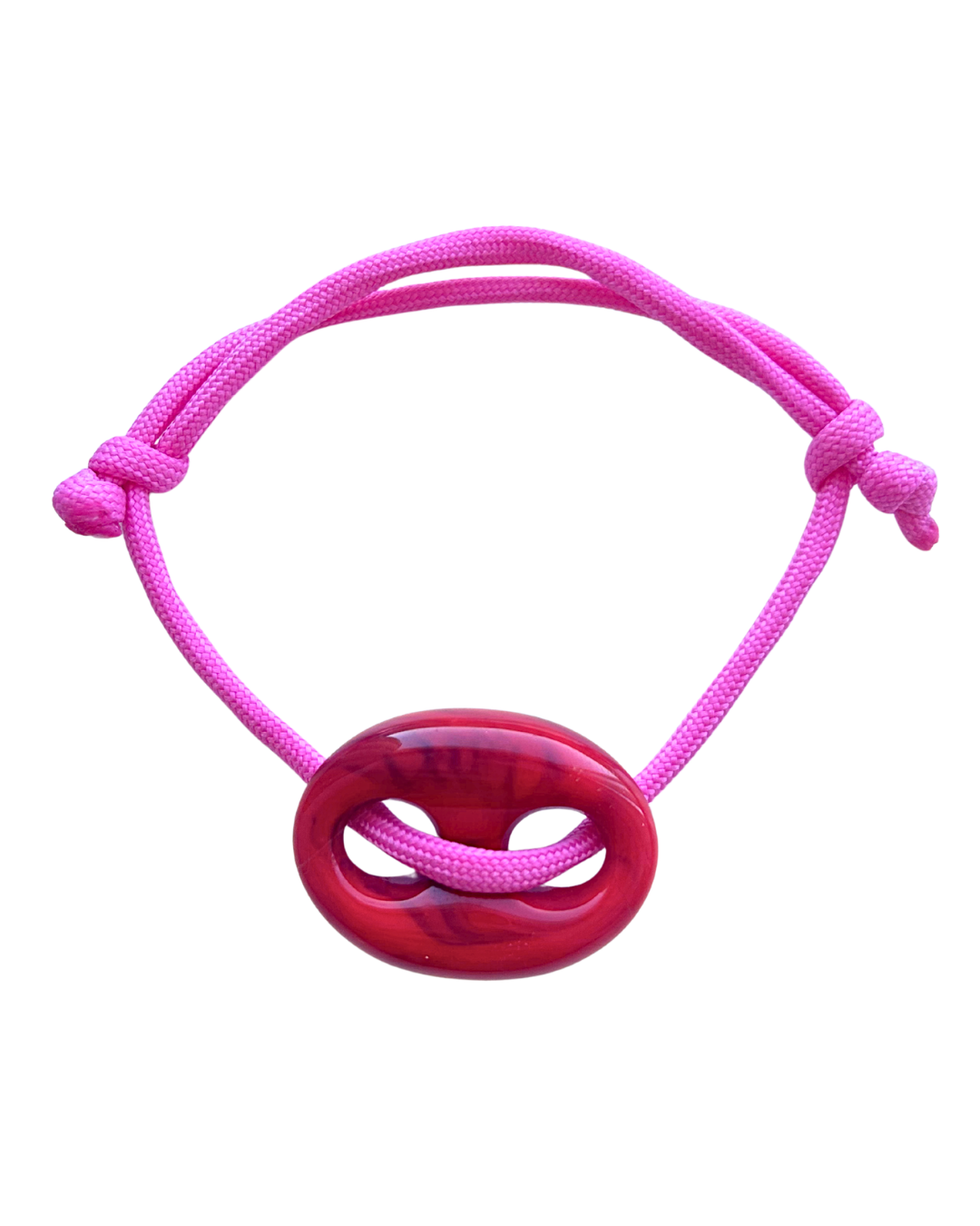 Rode stone armband 'roze'