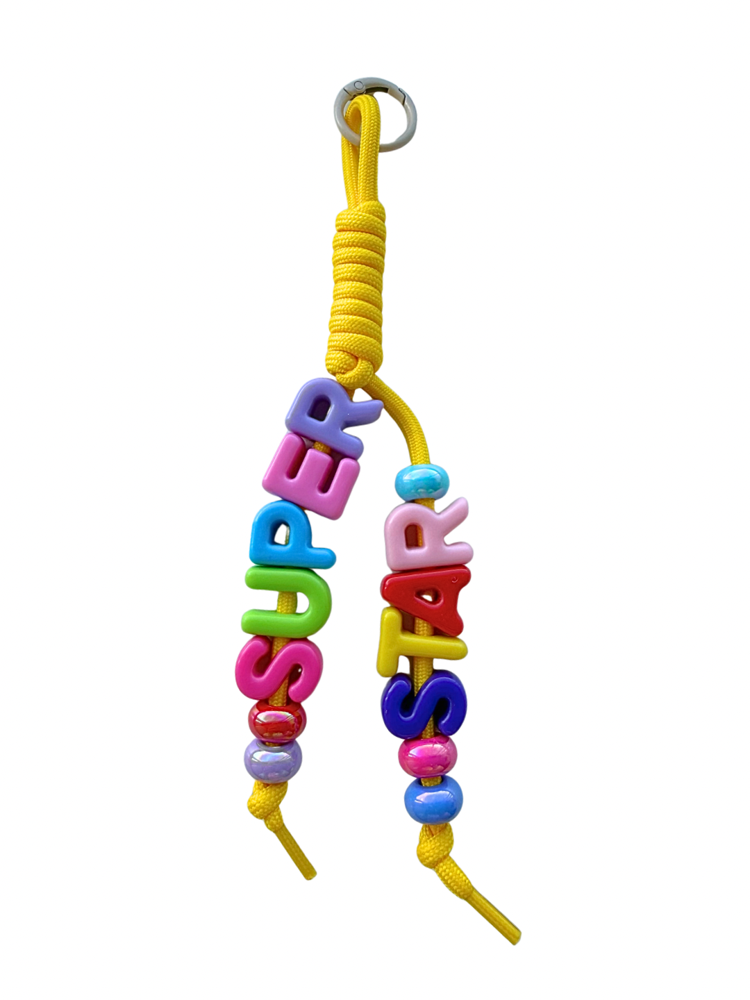 ‘SUPERSTAR’ bag charm geel