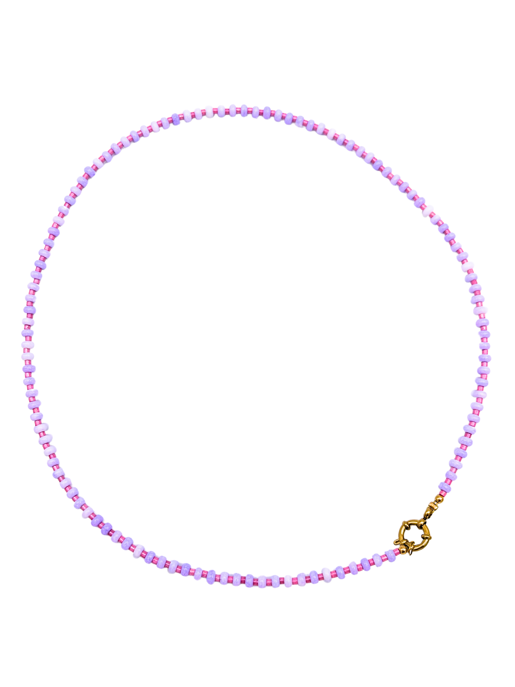 Lila kralen ketting