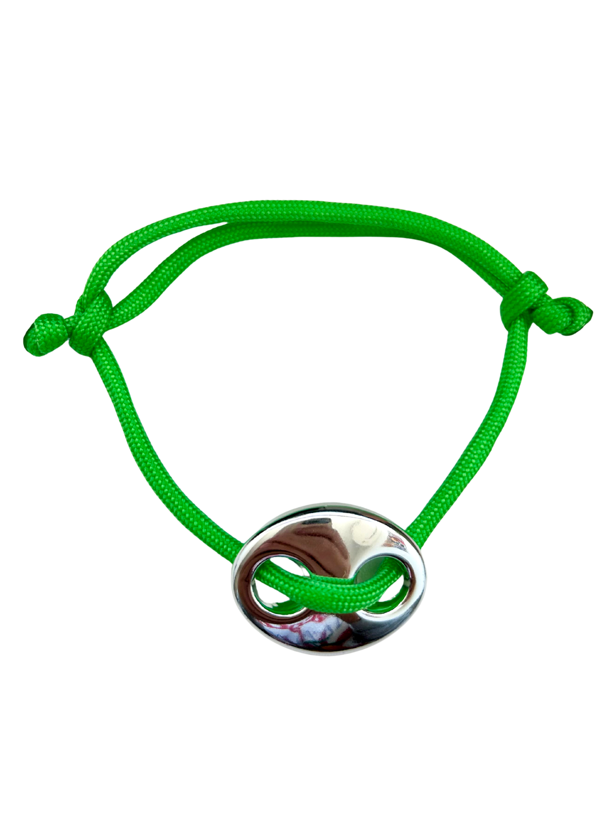 Zilveren stone armband ‘groen’
