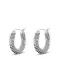 Spiral oorbellen zilver