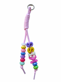 ‘KISS’ bag charm licht roze