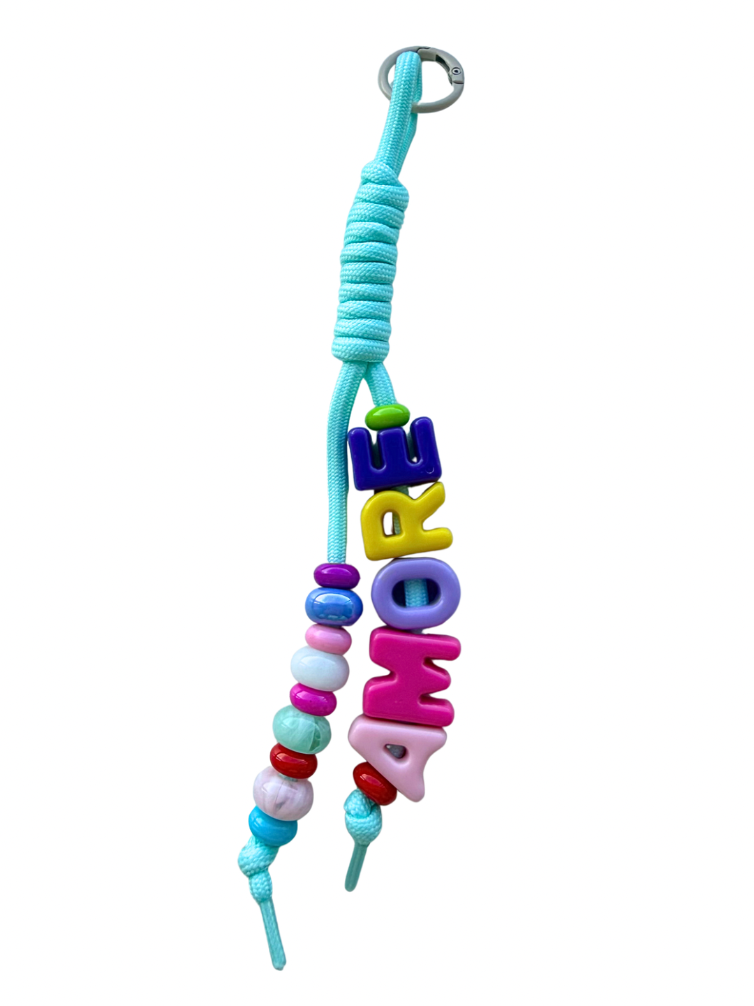 ‘AMORE’ bag charm turquoise