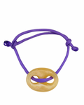 Gele stone armband ‘paars’
