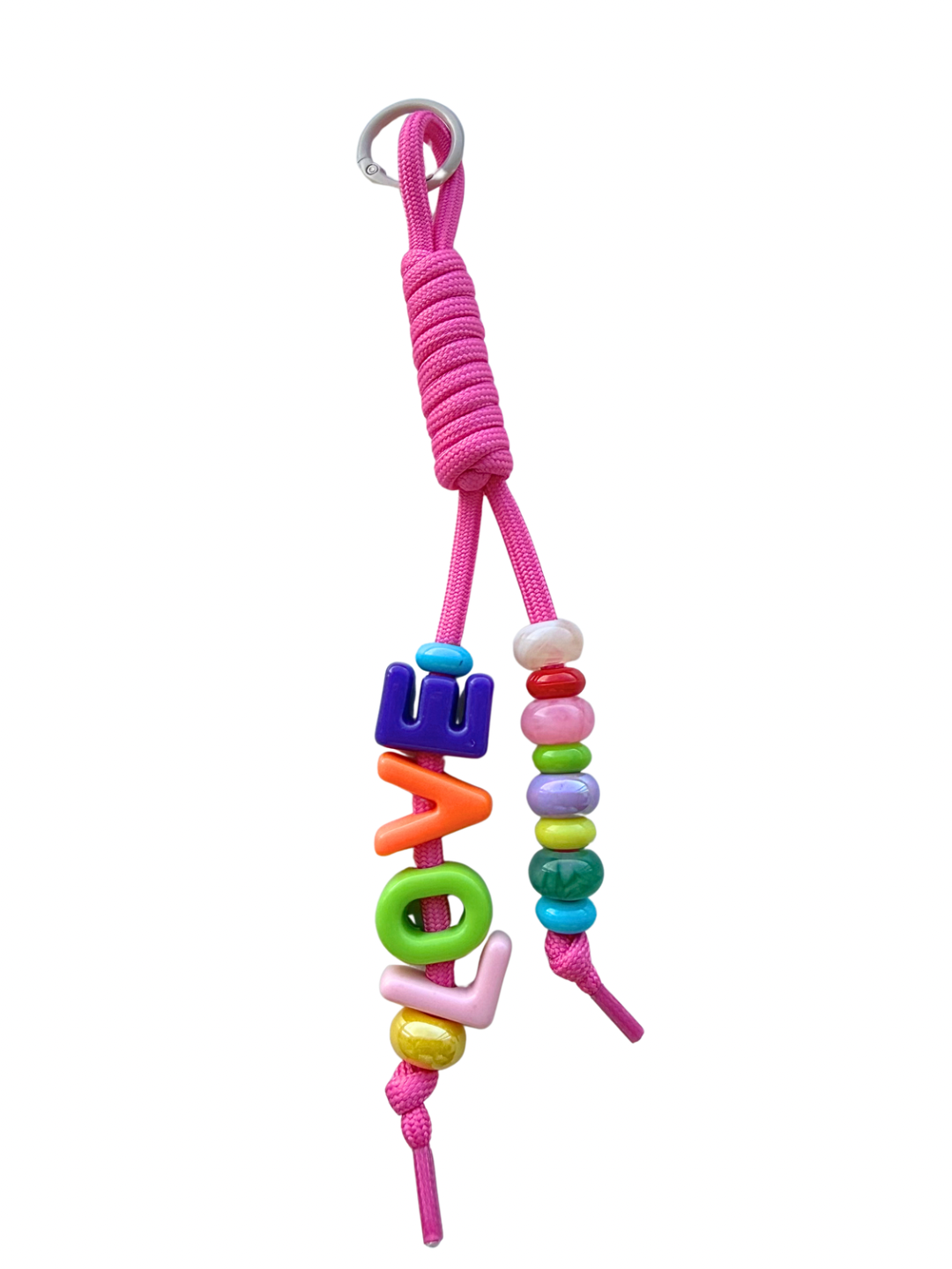 ‘LOVE’ bag charm roze