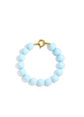 Licht blauwe kralen armband