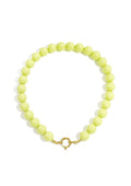 Gele kralen ketting