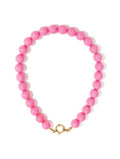 Roze kralen ketting