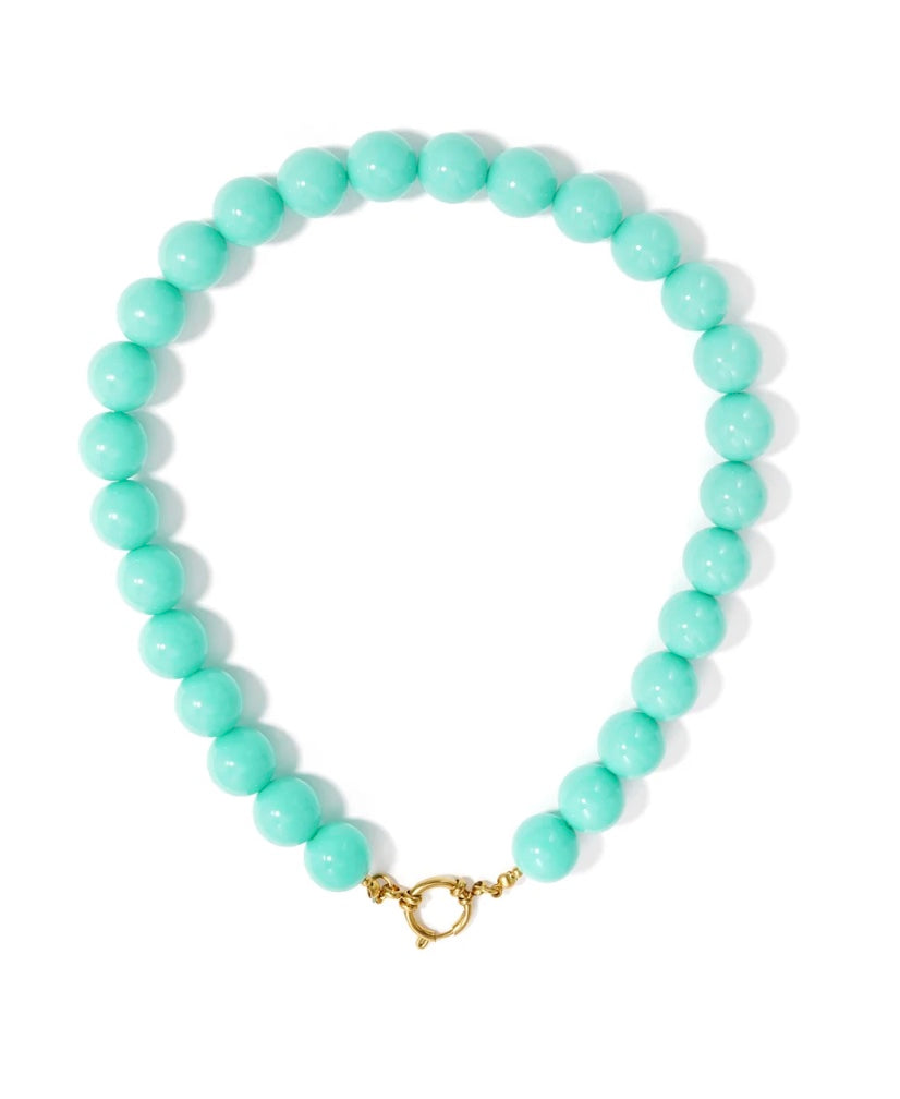 Turquoise kralen ketting