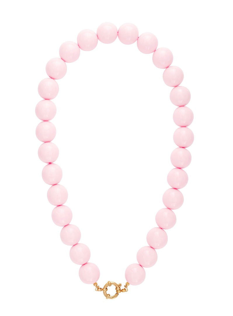 Licht roze kralen ketting