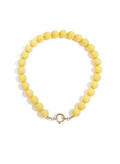 Licht Gele kralen ketting