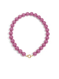 Paarse kralen ketting