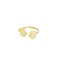 Golden beachy ring