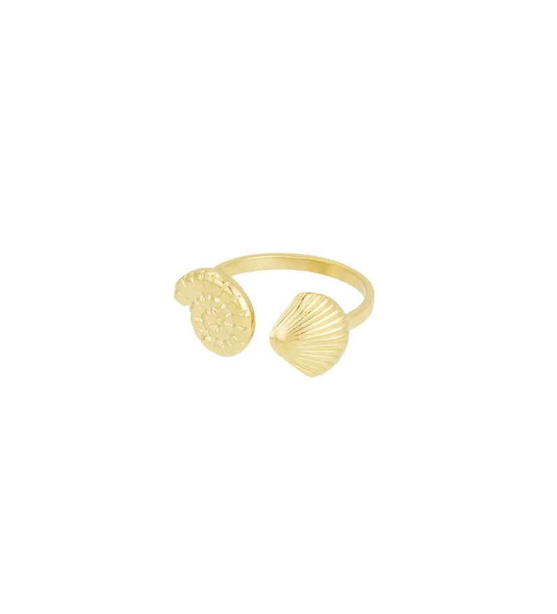Golden beachy ring