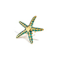 Blue starfish ring
