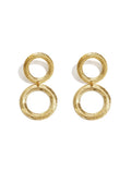 Cirkel hoops oorbellen