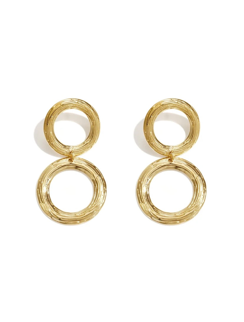 Cirkel hoops oorbellen
