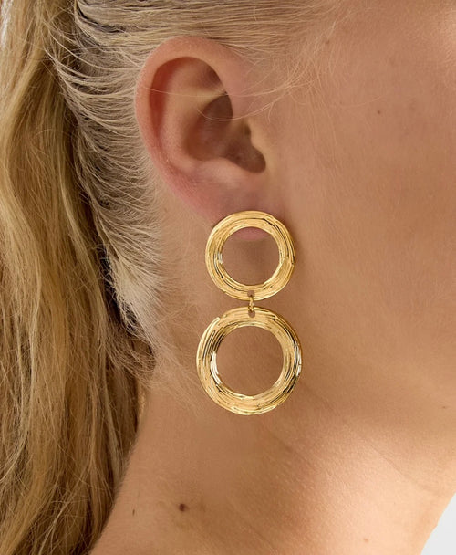 Cirkel hoops oorbellen
