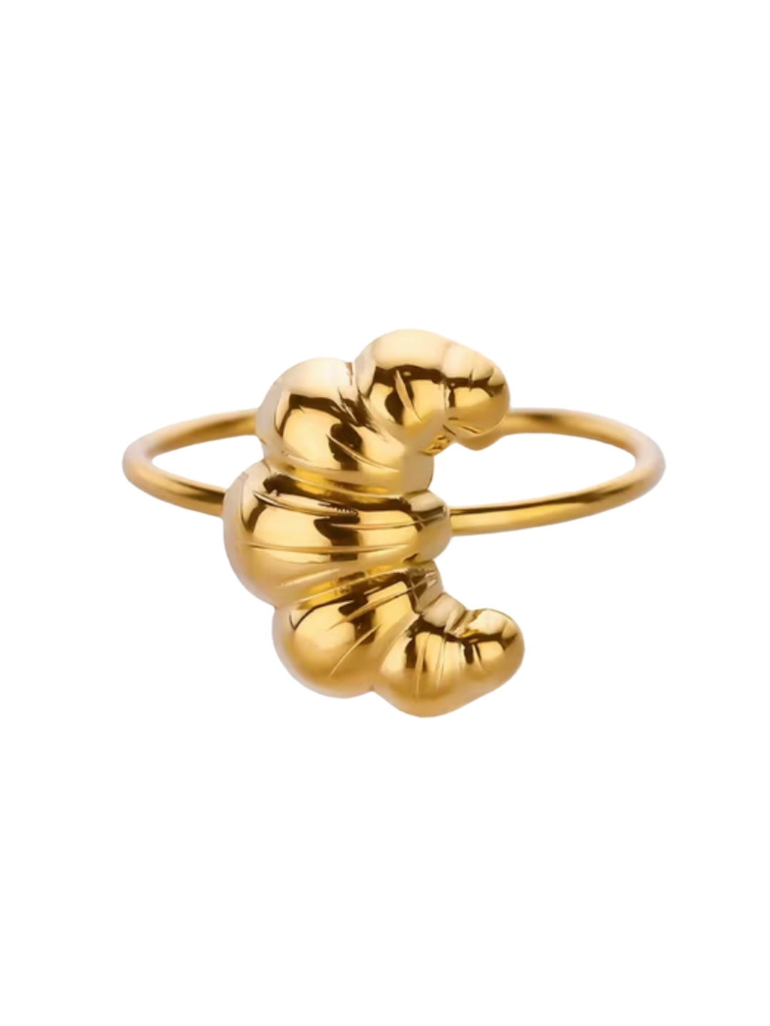 Croissant ring goud