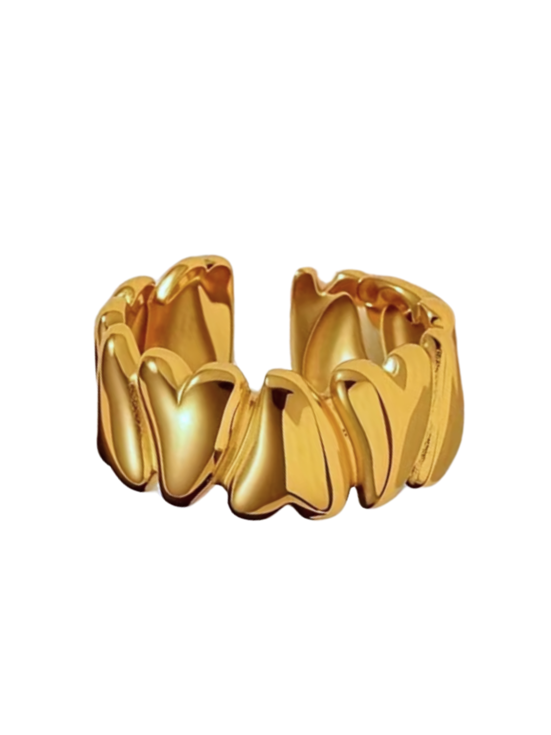 ‘Hearts’ ring goud