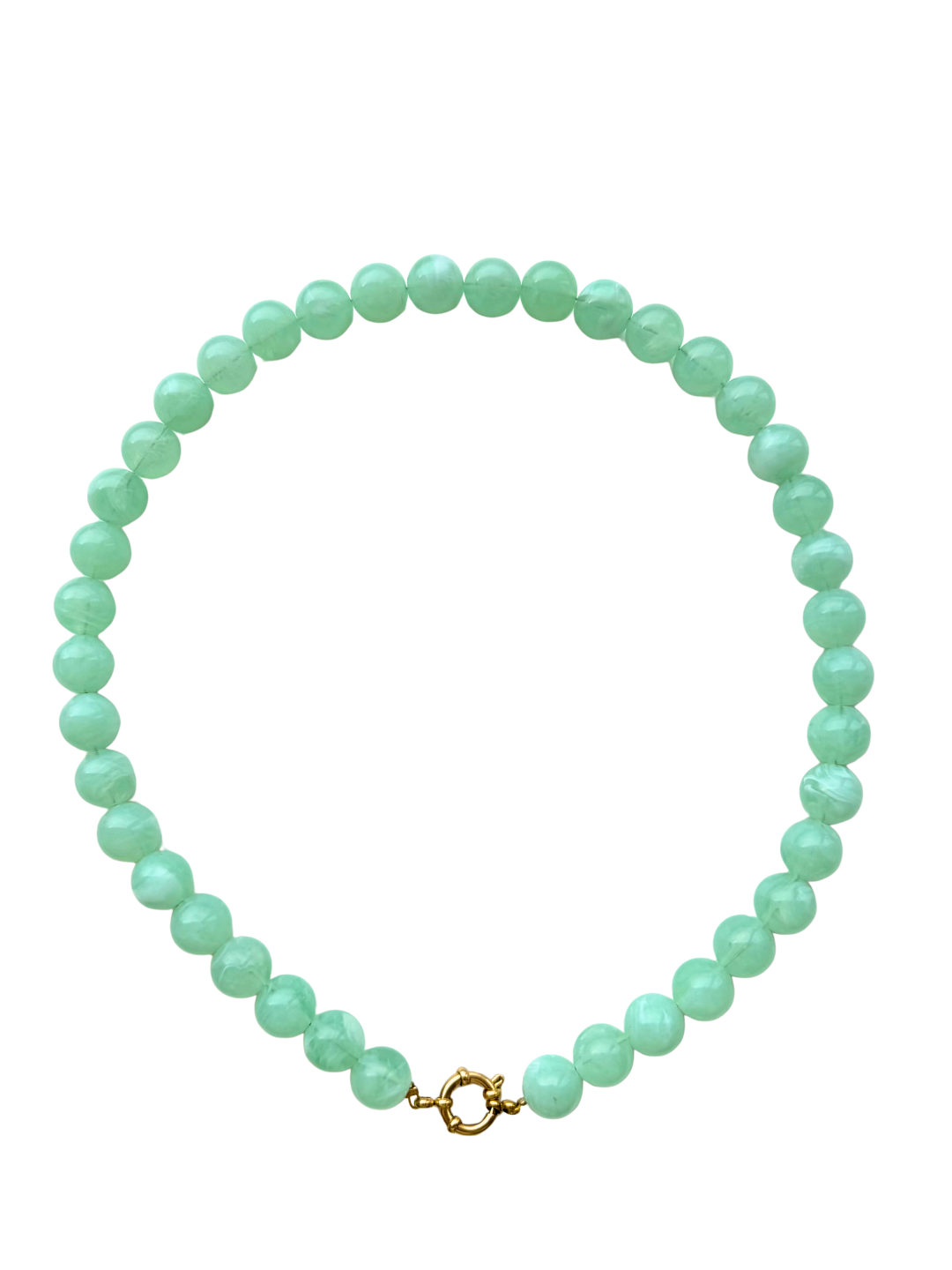 Mint groene kralen ketting