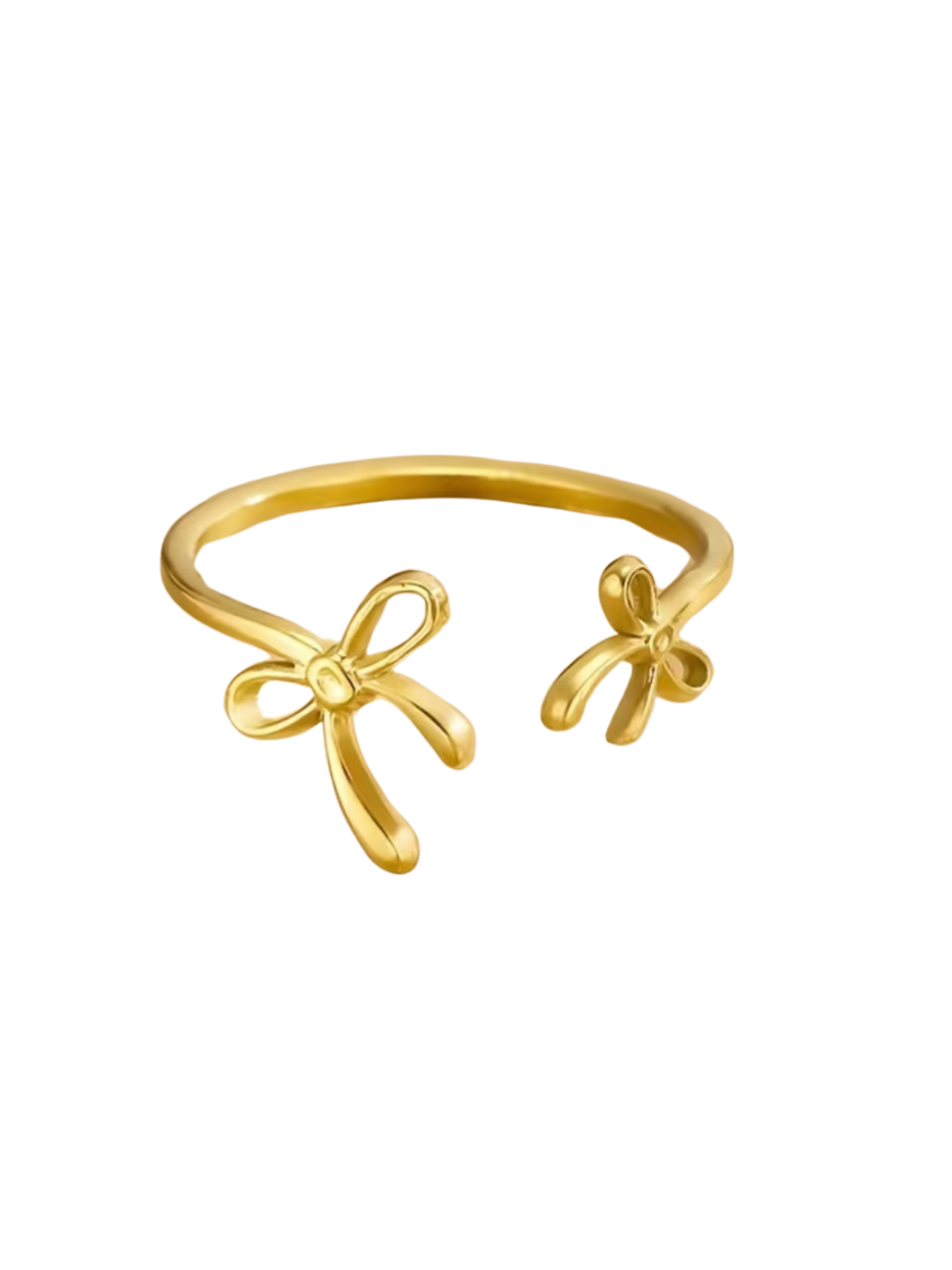 Strikjes ring goud