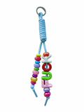 ‘F*CK’ bag charm licht blauw