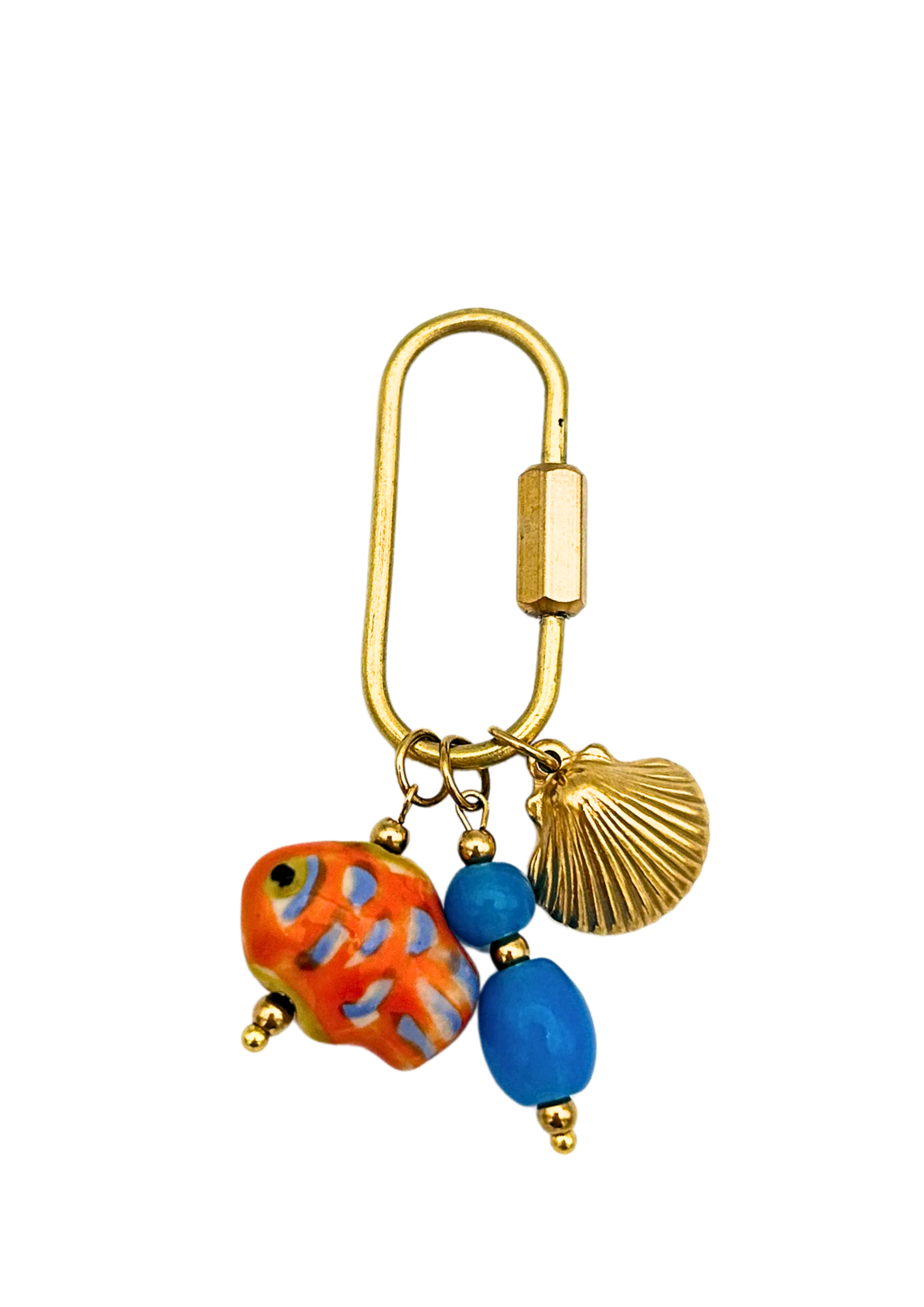 Oranje vis 'Birkenstock' charm