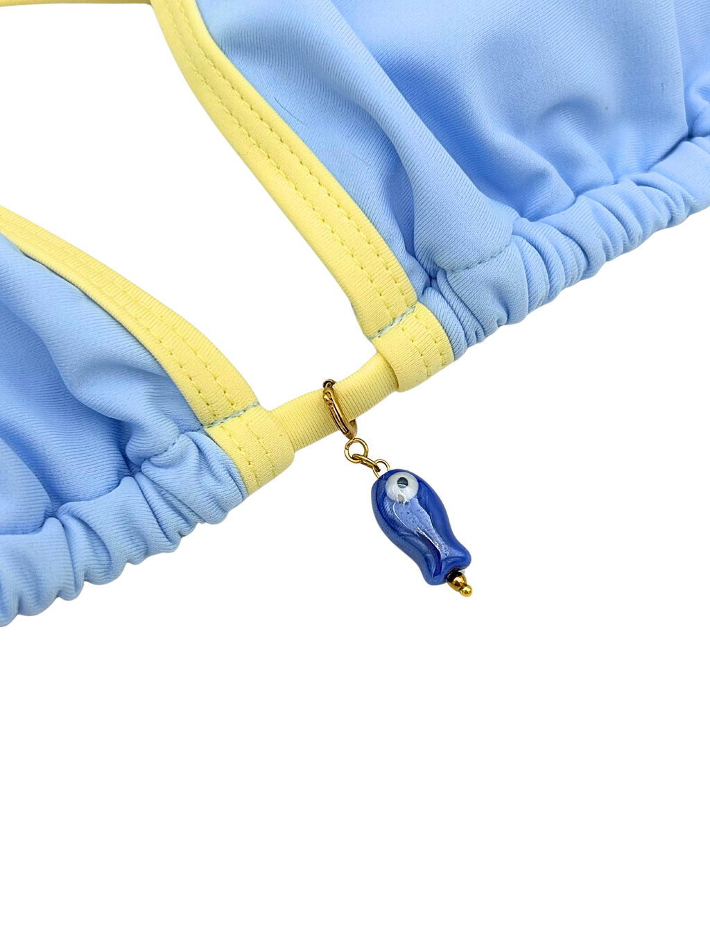 Donker blauwe vis bikini bedel
