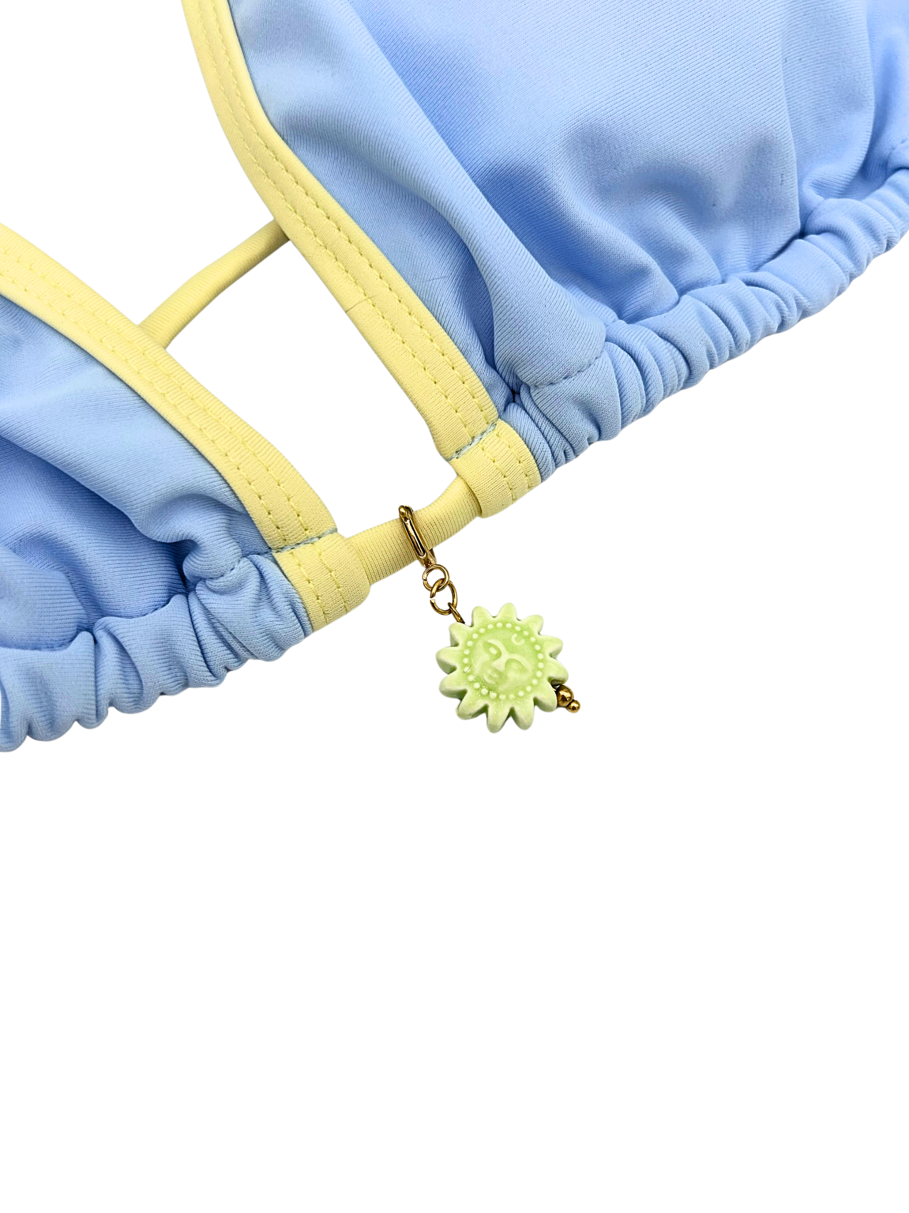 Licht groene zon bikini bedel