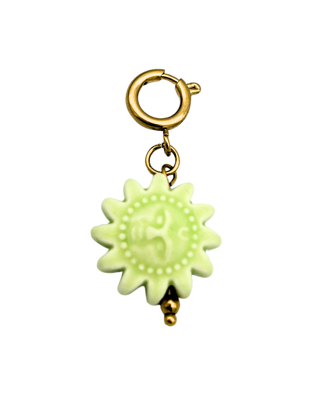Licht groene zon bikini bedel