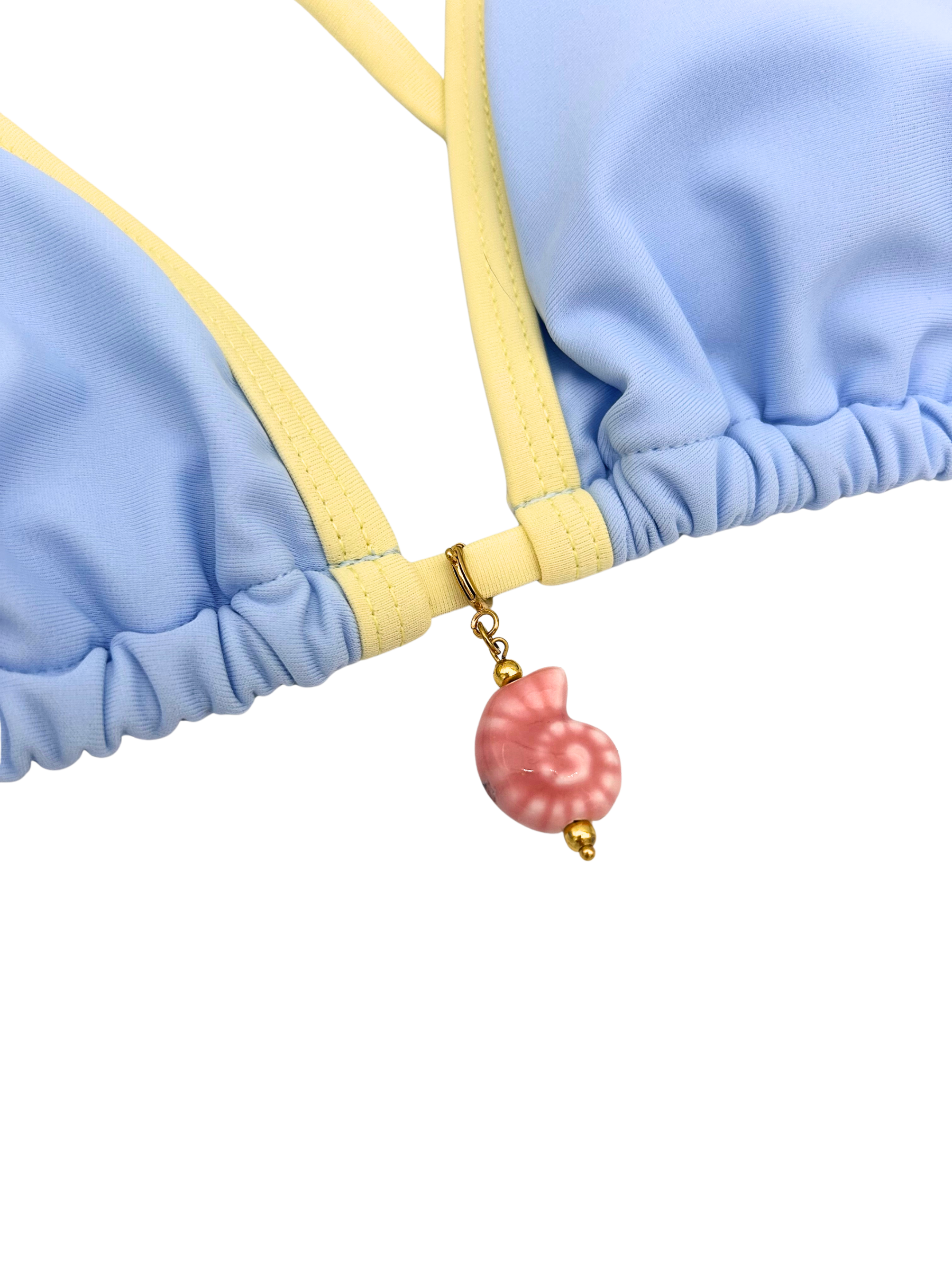 Roze schelp bikini bedel